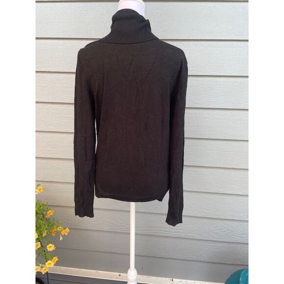 Calvin Klein Women Size Medium Black Turtleneck Sweater - Picture 3 of 6